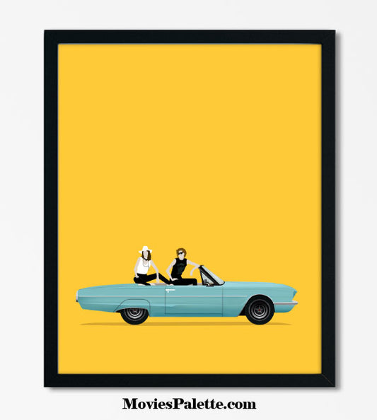 Thelma & Louise Movie Art Print. Best 90s Movie Posters. Ridley Scott. Free Shipping. Available in 5 sizes. Item No. 001