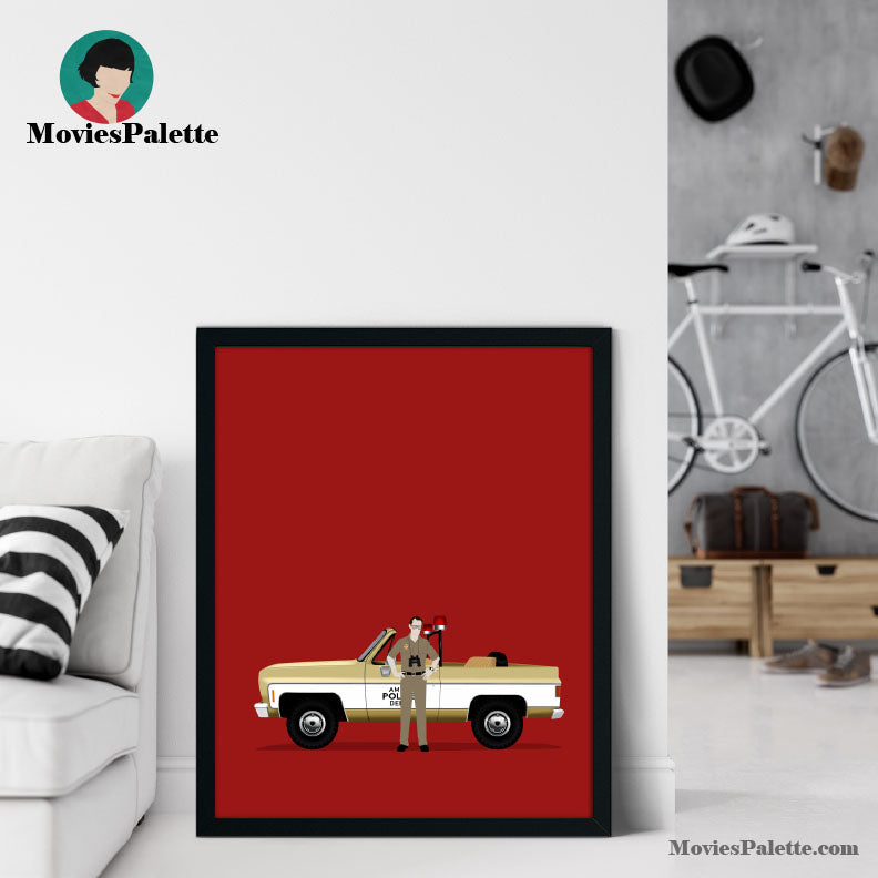 Jaws Movie Poster. Jaws Police Jeep. Best 70s Movie Posters. Steven Spielberg. Free Shipping. Available in 5 sizes. Item No. 011