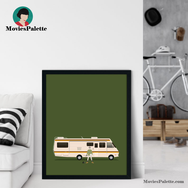 Breaking Bad. TV Series Art Print. Mr White. Breaking Bad RV. Free Shipping. Available in 5 sizes. Item No. 013