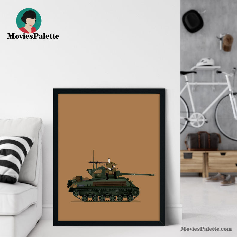 Fury Movie Poster. Brad Pitt. 2010s Best Movies. David Ayer. Fury Tank. Movie Art Print. Free Shipping. Available in 5 sizes. Item No. 016