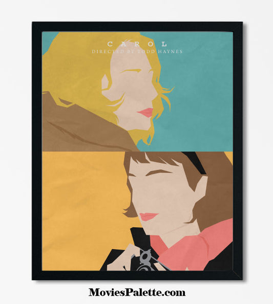 Carol Movie Poster. Carol and Therese. LGBT Movie. Romantic Movies. Free Shipping. Available in 5 sizes. Item No. D-069