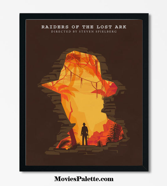 Indiana Jones. Raiders of the Lost Ark Movie Poster. Best 80s Movie Posters. Free Shipping. Available in 5 sizes. Item No. D-085