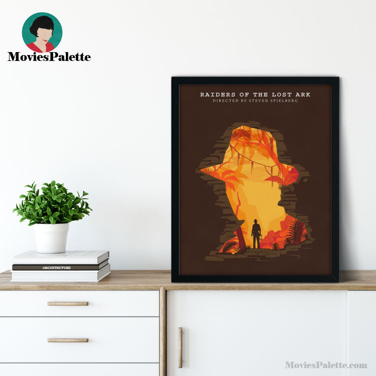 Indiana Jones. Raiders of the Lost Ark Movie Poster. Best 80s Movie Posters. Free Shipping. Available in 5 sizes. Item No. D-085