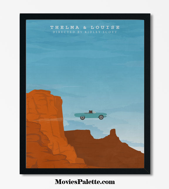 Thelma & Louise Movie Art Print. Best 90s Movie Posters. Ridley Scott. Free Shipping. Available in 5 sizes. Item No. D-110