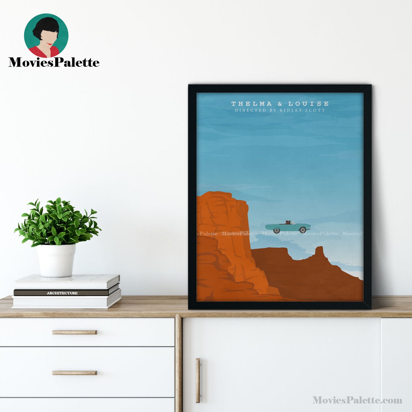 Thelma & Louise Movie Art Print. Best 90s Movie Posters. Ridley Scott. Free Shipping. Available in 5 sizes. Item No. D-110