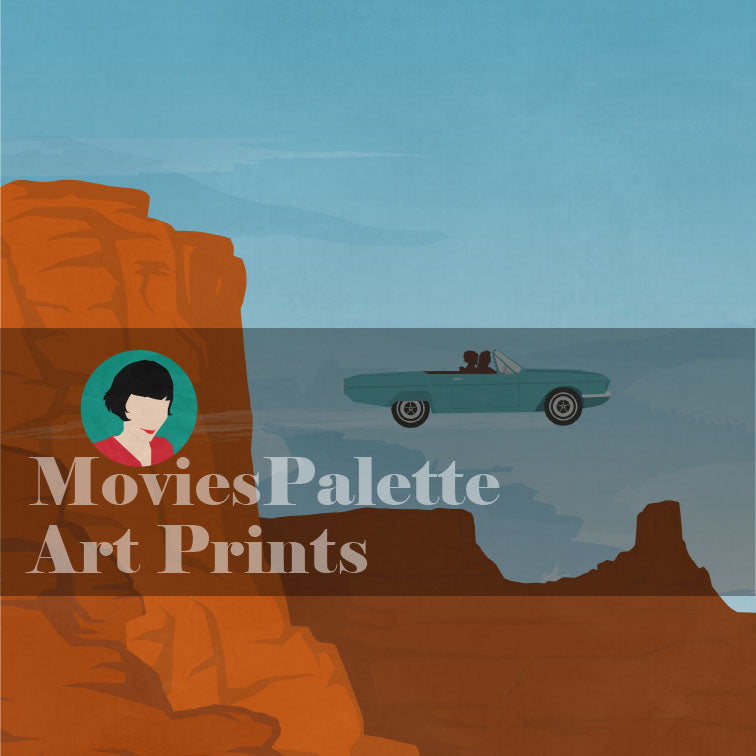 Thelma & Louise Movie Art Print. Best 90s Movie Posters. Ridley Scott. Free Shipping. Available in 5 sizes. Item No. D-110