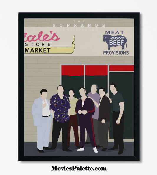 The Sopranos TV Series Art Print. Tony Soprano. James Gandolfini. Free Shipping. Available in 5 sizes. Item No. D-147